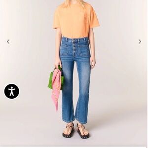 MAJE Front pocket jeans